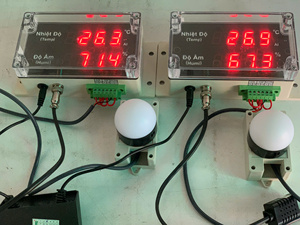 เซ็นเซอร์วัดอุณหภูมิและความชื้นในอุตสาหกรรมพร้อมจอแสดงผล LED - แบบติดตั้งบนพื้นผิว Modbus RTU |   AT-THMS 3.1 - มีจำหน่ายแบบ OEM - Product Image 3