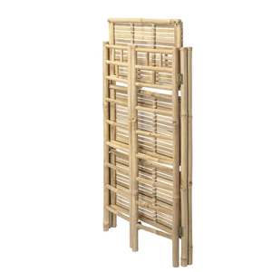 Wholesale Foldable 3 Tier Bamboo <b>Shelf</b> Bookcase Storage Rack Natural Bamboo Cabinet for Home Furniture Living Room OEM ODM - Product Image 6