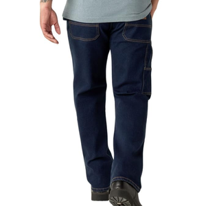 กางเกงยีนส์ผู้ชายทรงหลวมสไตล์ช่างไม้ กางเกงเดนิมสำหรับทำงาน สไตล์ลำลอง มีกระเป๋าหลายช่อง - Product Image 2