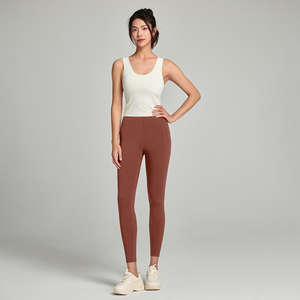 กางเกงเลกกิ้งโยคะเอวสูงคุณภาพสูง ดีไซน์กระชับหน้าท้อง ให้ความรู้สึกเหมือนไม่ได้ใส่  สำหรับผู้หญิง ออกกำลังกาย ฟิตเนส ใส่เล่นกีฬา - Product Image 6