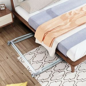 Porte-vêtements robuste extensible et pliable avec barre de suspension – Supports et rails à vêtements de qualité supérieure - Product Image 3
