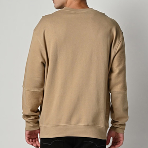 Sudaderas con cuello redondo de felpa 100% algodón al por mayor, sudaderas con capucha oversize de hombro caído personalizadas, sudaderas bordadas con lavado ácido - Product Image 3