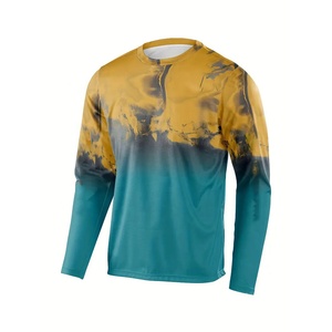 Camiseta de Manga Larga Unisex de Alta Calidad con Protección Solar y Estampado Gráfico para Senderismo, Camiseta Deportiva para Hombre - Product Image 1