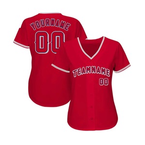 Camiseta de Béisbol Roja Personalizada de Manga Corta con Botones al Frente, Impresión Serigrafiada, Nombre del Equipo All-Stars, Murphy 23, Ropa para Hombre Adulto - Product Image 5