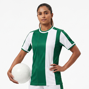 Camiseta de Fútbol para Mujer, Ropa Deportiva, Camiseta de Fútbol de Secado Rápido, Camiseta de Entrenamiento de Equipo, Cuello Redondo, Manga Corta - Product Image 5