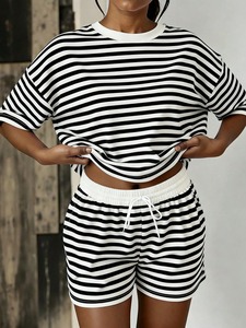 Conjunto de Dos Piezas para Mujer, Algodón Transpirable Estampado, Nueva Colección 2026, Servicio OEM, Ropa Casual de Verano, Precio al por Mayor - Product Image 5