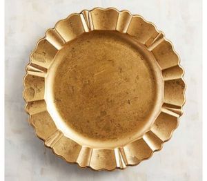 Assiette décorative en métal de luxe pour réceptions de mariage, hôtels, restaurants et traiteurs - Product Image 4