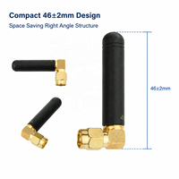 Antenne LoRa FYX 490 MHz 2,15 dBi à angle droit plaquée or, antenne UHF en caoutchouc pour modules sans fil IoT – Vente en gros