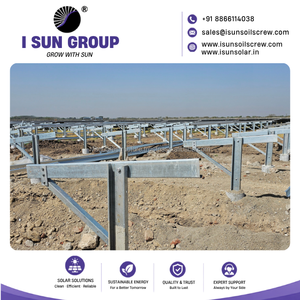 Hot <b>Dip</b> Galvanized Steel Photovoltaic Ground Mounting Bracket System for Solar Panel Installation - Product Image 5