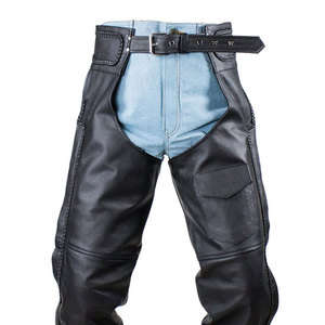 Meilleures ventes : Chaps en cuir semi-rigide pour hommes, légers, style western, pour l'équitation professionnelle, avec impression de logo personnalisé - Product Image 5