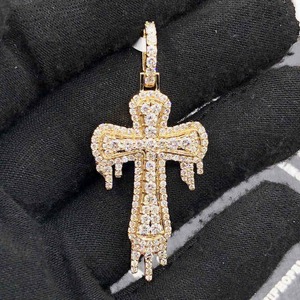 Colgante de Moissanita de Alta Calidad para Mujer, Estilo Hip Hop Urbano, con Aspecto de Diamante, para Cadena - Product Image 2