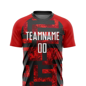 Nouveau style de maillot de football avec motif de nom de joueur, short 100% polyester, séchage rapide, personnalisable, prix raisonnable - Product Image 5
