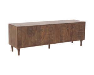 Contemporary Wooden <b>Tv</b> <b>Sideboard</b> Media Credenza Storage Cabinet Multi Door Entertainment Unit Shelving Living Room Furniture - Product Image 3