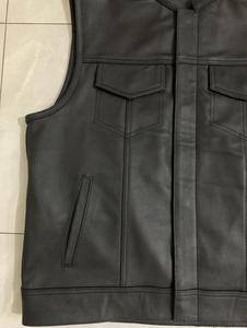 Veste A1 pour homme en cuir de vache véritable léger et respirant, avec logo personnalisé de haute qualité, boutons en laiton, idéale pour l'été - Product Image 5