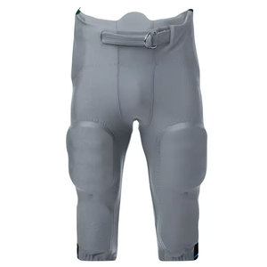 Custom American Football Uniform <b>Set</b> Red <b>V</b>-Neck Sleeveless Jersey White Elastic Waist Pants Heat-Transfer Printed Breathable - Product Image 3