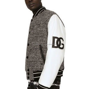 Custom Made Letterman Baseball College Team Woolen With Leather Sleeves Men's School Blank Varsity Men's Jackets - Product Image 3