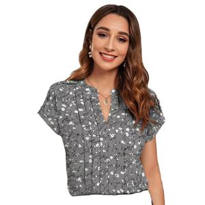 New Ruby Blended Cotton with a V-neck Top for Women - Product Image 2