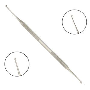 Pousse-cuticules double face en acier inoxydable pour manucure, outil de nettoyage des ongles pour salon - Product Image 4