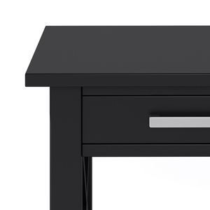 Kitchener <b>Black</b> <b>End</b> <b>Table</b> Stylish Nightstand for Home Decor - Product Image 2