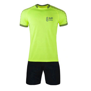 ชุดฟุตบอลทนทาน ระบายอากาศได้ดี แขนสั้น พิมพ์หมายเลข ชื่อ และโลโก้ได้ตามต้องการ เหมาะสำหรับทีมและสโมสร - Product Image 1