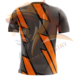 Custom Sublimated Breathable 100% Polyester Soccer Jersey Short Sleeves Quick Dry Soccer Jersey For Sale - Product Image 5