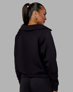 Sudadera Deportiva de Mujer para Otoño, Manga Larga, Forro Polar Cálido, Cierre de Media Cremallera, Corte Recortado - Product Image 2