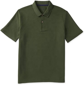 Camiseta Polo de Primera Calidad para Hombre, 100% Algodón, Diseño de Patrón Sólido, Personalizable, MOQ, Venta al Por Mayor Directa de Fábrica - Product Image 1