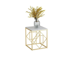Hot Trending Sale Metal <b>Side</b> <b>Table</b> Office Furniture Marble Top with <b>Square</b> Shape End <b>Table</b> Cabinet for Living Room, Drawing Room - Product Image 4