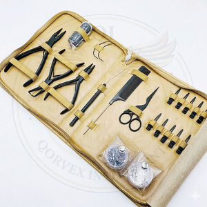 Tools Kits for Hair Extension at Wholesale Prices Hair Extension Pliers, Comb, Scissor, 2 <b>Bead</b> Boxes, Thread, <b>Needles</b> and Clips - Product Image 6