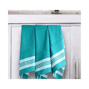 Paño de Cocina Minimalista de Uso Diario, 18x28 Pulgadas, 100% Algodón, Bordado, Azul, Suave, Absorbente, de Secado Rápido - Product Image 1