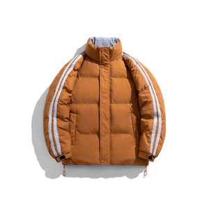High Quality <b>Packable</b> Vintage Puffer <b>Jacket</b> Winter Waterproof and Windproof with Stand Collar Front Logo OEM Service Available - Product Image 3