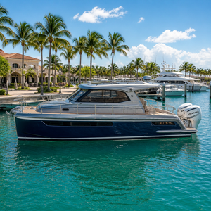 Yacht de sport personnalisé UBI 11M 10 passagers en aluminium avec moteur hors-bord essence 300 CV, 35-40 nœuds, télécommande, ailes de navigation, pour pêche et patrouille - Product Image 4
