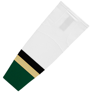 White Knee High <b>Socks</b> With Black Gold Green Stripes <b>Breathable</b> Knitted Basketball <b>Socks</b> For Adults - Product Image 5