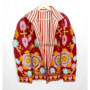 A2ZCraftBazar Embroidered Vintage Cotrise <b>Jacket</b> Women Eco-Friendly Quick Dry Breathable Cotton Lining Full Sleeve - Product Image 6