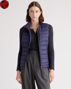 <b>Women</b> <b>Down</b> Alternative Puffer <b>Vest</b> Quilted Sleeveless Waistcoat Stand Collar Zip Front for Casual Travel - Product Image 1