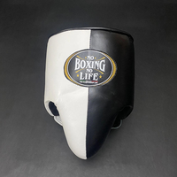 No Boxing No Life - Set de Sparring de Boxeo, Cuero Vacuno, Negro y Blanco, Equipo de Protección para Entrenamiento, Alta Calidad, Profesional