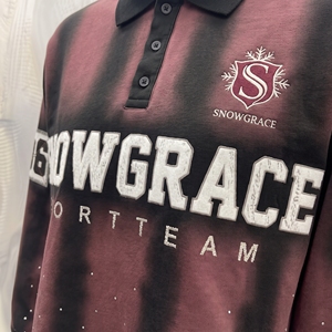 เสื้อเชิ้ตสปอร์ต Snowgrace แขนยาว ลายตาราง ผ้าเจอร์ซีย์ ปกคอปก ทรงปกติ ปักโลโก้ สำหรับผู้ใหญ่ทุกเพศ ทุกฤดู - Product Image 6