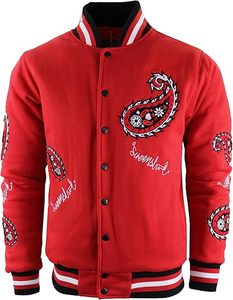 Chaqueta Varsity Extra Grande y Elegante para Hombre – Chaqueta Bomber Retro Universitaria con Forro Interior Suave, Puños Acanalados, Duradera - Product Image 1