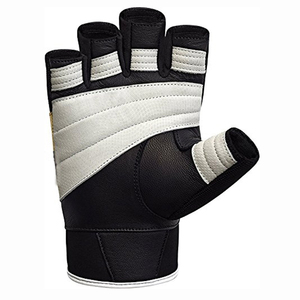 Weight Lifting Training Gloves Unisex Leather Half Finger Fitness Gym Body Building Hand Palm Protector Wholesale - Product Image 2