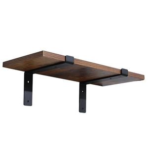 Set di 4 Supporti per Mensole Aperte in Metallo, Stile Rustico Industriale, 18,4 cm, per Montaggio a Parete, Resistenti, Fai-da-Te - Product Image 3