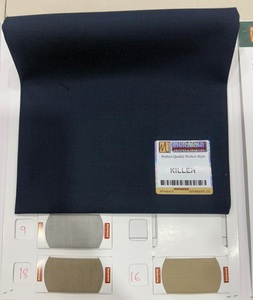 Tela de poliéster tejida de 150 g/m² de secado rápido, ligera y transpirable, teñida lisa, para trajes, ropa de hombre, thobe, blazer y pantalones. - Product Image 1