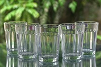 Gobelet en verre à paroi simple cannelé moderne |   Gobelets réutilisables transparents durables de 120 ml, compatibles lave-vaisselle, pour boissons chaudes/froides, commandes en gros pour adultes