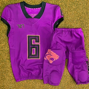 Maillot de football américain personnalisé, respirant, nouveau style, extensible, dernier design, uniformes de football américain - Product Image 6