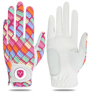 Guantes de Golf de Piel de Oveja con Diseño Sublimado, Servicio OEM, Alta Calidad, Antideslizantes, para Mano Izquierda, para Hombre y Mujer - Product Image 1