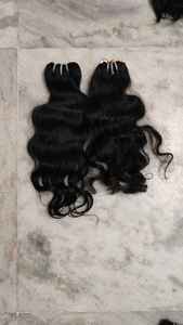 Indian Virgin Raw Human Hair Weaves Bundles 8\"-36\" Straight <b>Water</b> Wave Texture Soft Mixed Length Human Hair Extensions - Product Image 6