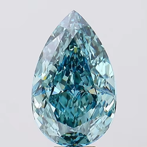 Anillo de Compromiso de Diamante Cultivado en Laboratorio CVD, Corte Excelente, 2.5CT, Forma de Pera, Azul VS1, Certificado IGI, Joyería Fina, Proveedor Mayorista - Product Image 6