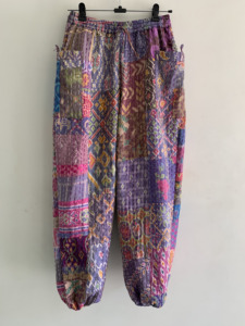 Wholesale Lot Handmade Cotton Vintage Kantha Pants Indian <b>Boho</b> Unisex <b>Trousers</b> Breathable Eco-Friendly Winter Drawstring Closure - Product Image 1