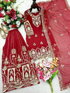 ชุดซาลวาร์คาเมซที่ทันสมัยพร้อมเสื้อหมาจิ้งจอกและเสื้อซาร่าดูพัตต้าแห้งเร็วทุกฤดูกาล - Product Image 6