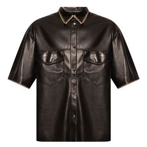 Chemises en cuir de qualité supérieure pour hommes, coupe confortable, design élégant, idéales pour le bureau et les occasions décontractées. - Product Image 1