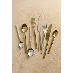 Latest Arrival Stainless Steel Cutlery <b>Set</b> Custom Style <b>Flatware</b> <b>Sets</b> Silver & Gold Finish - Product Image 1